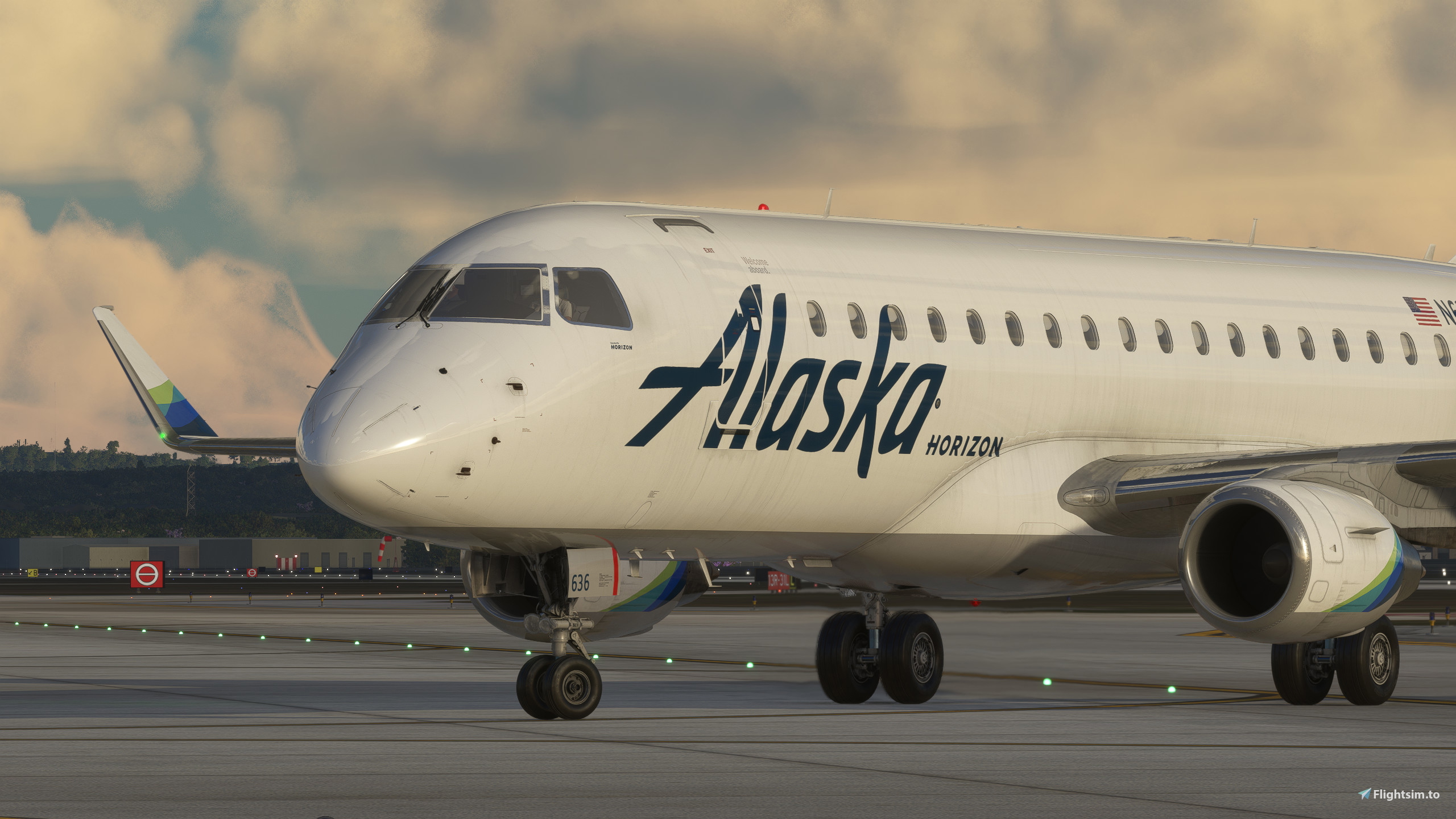 Alaska / Horizon (N636QX) - FlightSim Studio E-175 - Image 1