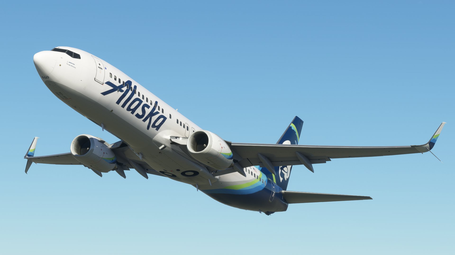 Alaska Airlines (c. 2021) [3-Pack] w/Cabin for PMDG 737-800 - Image 1