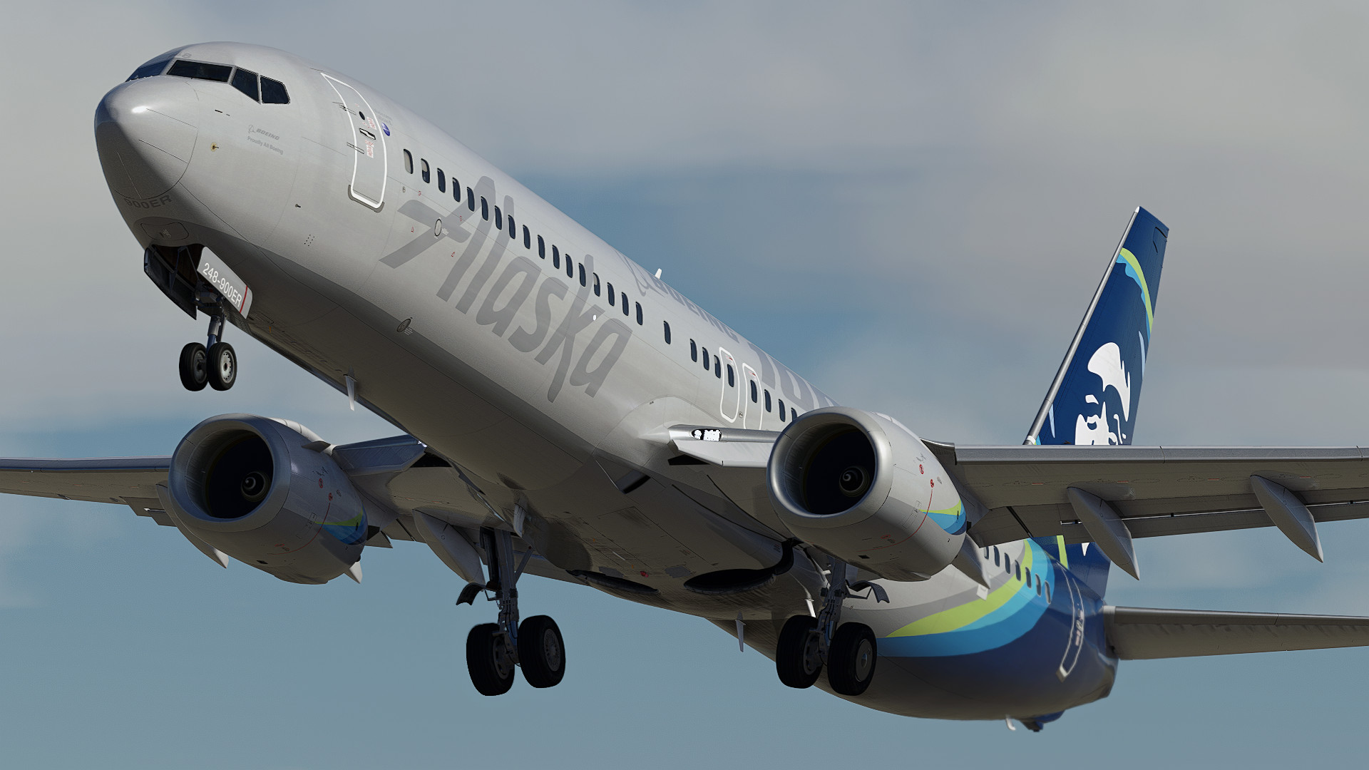 Alaska Airlines "Celebration of Boeing" w/Cabin PMDG 737-990ER - Image 1
