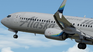 Alaska Airlines "Celebration of Boeing" w/Cabin PMDG 737-990ER thumbnail 3