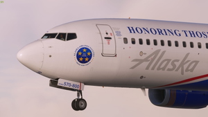 Alaska Airlines 'Honor Those Who Serve' N570AS - PMDG 737-800 thumbnail 8