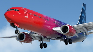 Alaska Airlines "More to Love" w/Cabin PMDG 737-990ER thumbnail 1