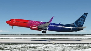 Alaska Airlines "More to Love" w/Cabin PMDG 737-990ER thumbnail 2
