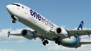 Alaska Airlines "Oneworld" [Pack] w/Cabin PMDG 737-990ER thumbnail 1