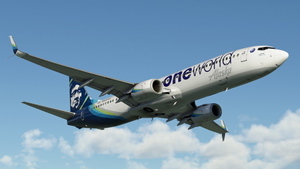 Alaska Airlines "Oneworld" [Pack] w/Cabin PMDG 737-990ER thumbnail 3