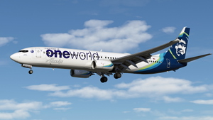 Alaska Airlines "Oneworld" [Pack] w/Cabin PMDG 737-990ER thumbnail 4