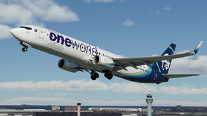 Alaska Airlines "Oneworld" [Pack] w/Cabin PMDG 737-990ER thumbnail 5