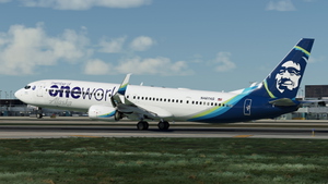 Alaska Airlines "Oneworld" [Pack] w/Cabin PMDG 737-990ER thumbnail 6