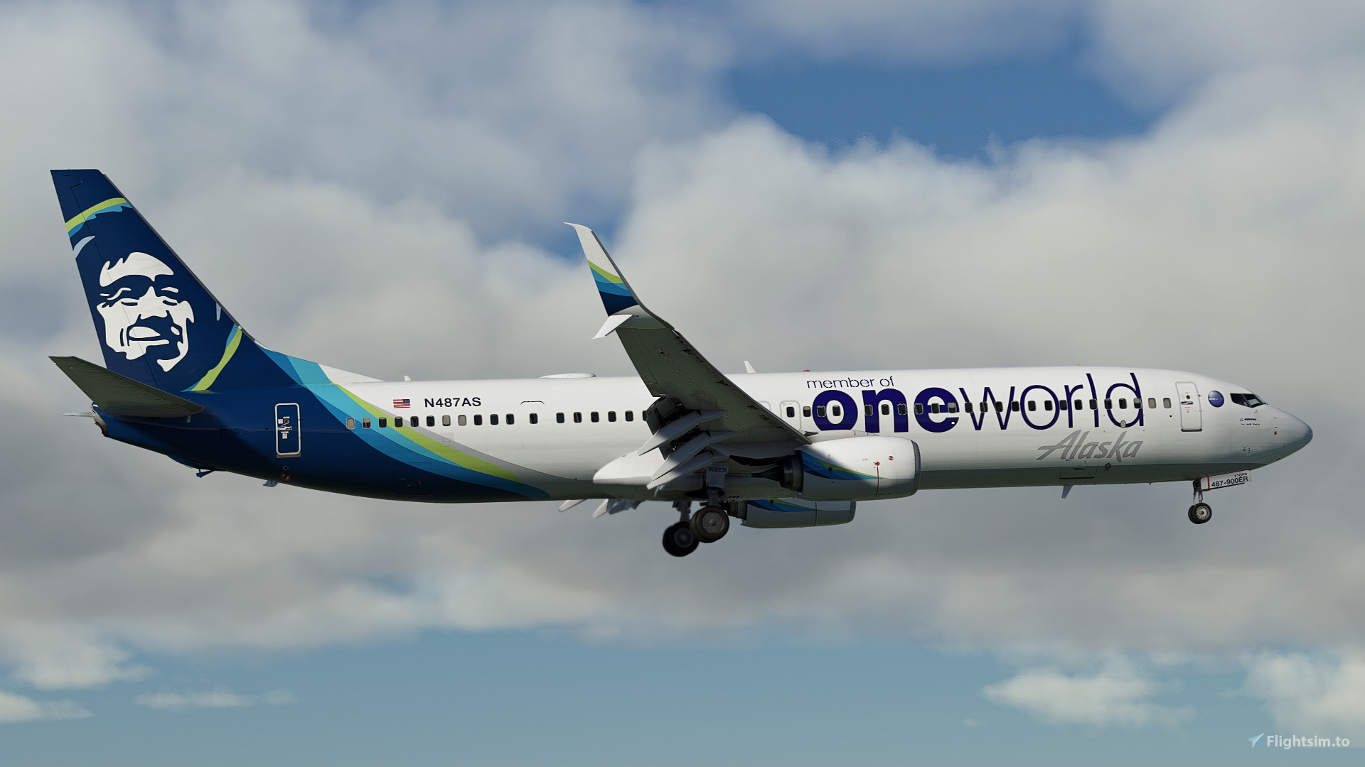アラスカ航空 OneWorld 737-900ER GeminiJets Ng Models Alaska Airlines 737-900ER (Regular & Oneworld