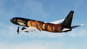 Alaska Airlines "Our Commitment" (UNCF) w/Cabin PMDG 737-990ER thumbnail 4