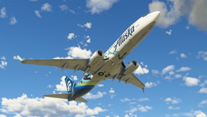 Alaska "Seattle Kraken" - PMDG 737-800 thumbnail 3
