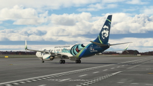 Alaska "Seattle Kraken" - PMDG 737-800 thumbnail 4