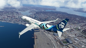 Alaska "Seattle Kraken" - PMDG 737-800 thumbnail 5