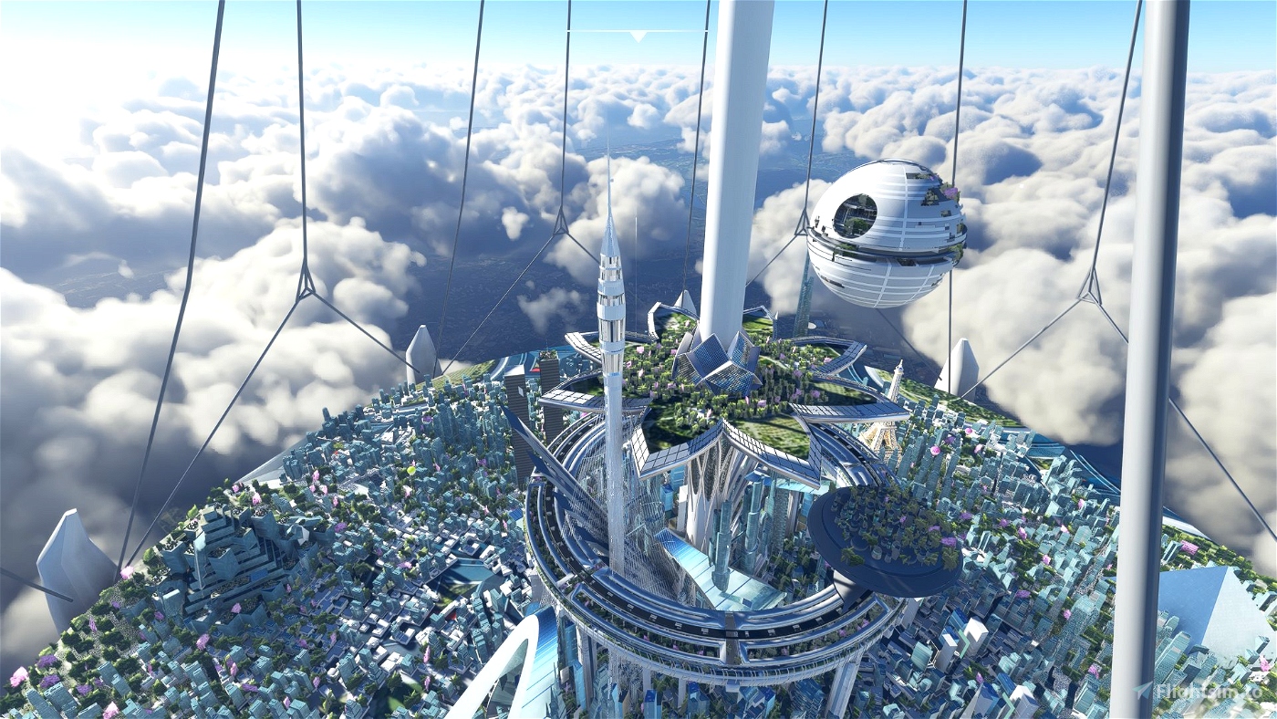 Alita 2 ⚔️ Sky City for Microsoft Flight Simulator | MSFS