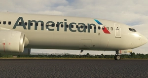 American Airlines "2013 livery" PMDG B737-900ER Scimitar winglets thumbnail 3