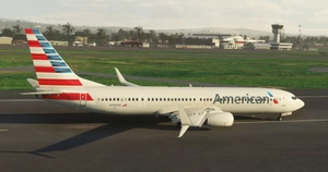 American Airlines "2013 livery" PMDG B737-900ER Scimitar winglets thumbnail 8