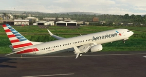 American Airlines "2013 livery" PMDG B737-900ER Scimitar winglets thumbnail 10