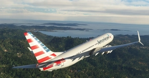 American Airlines "2013 livery" PMDG B737-900ER Scimitar winglets thumbnail 12