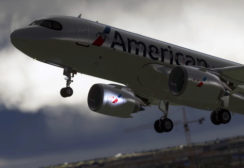 American Airlines A32NX (Brushed Chrome) 8K