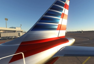 American Airlines A32NX (Brushed Chrome) 8K thumbnail 3