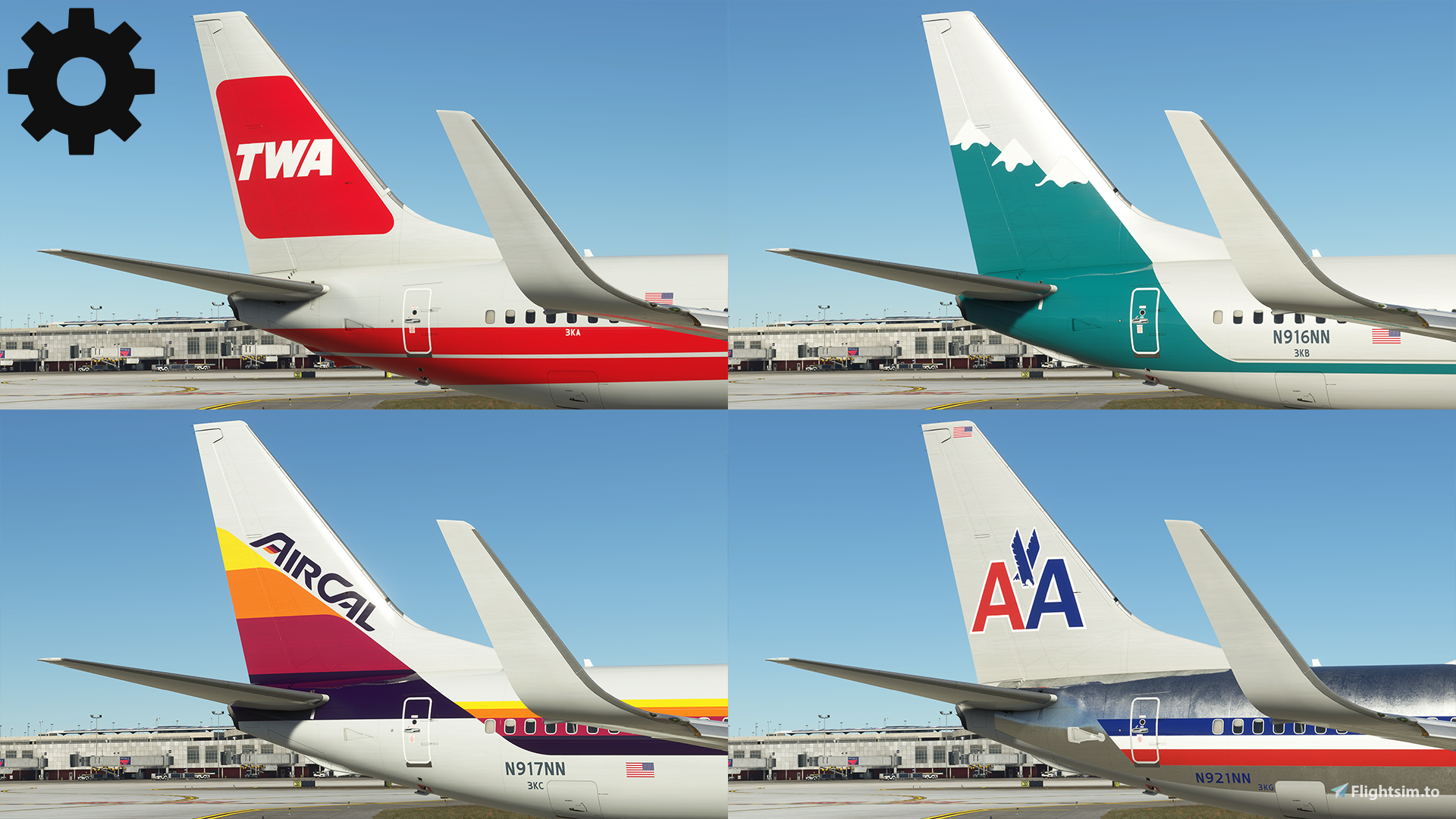 American Airlines PMDG 737-800 MSFS Heritage Pack - Image 1