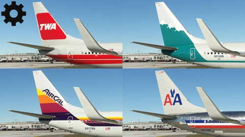 American Airlines PMDG 737-800 MSFS Heritage Pack