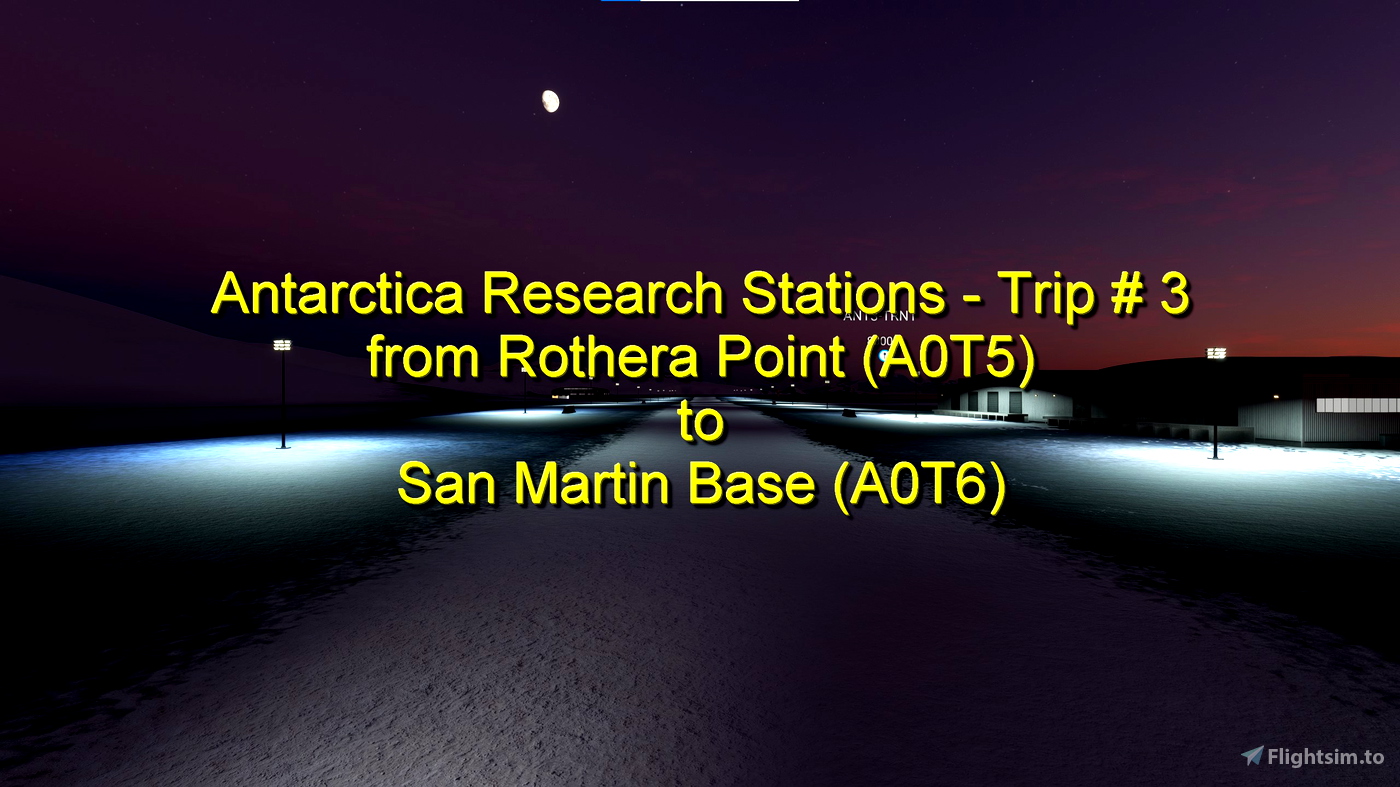 Antarctica Research Stations » Microsoft Flight Simulator