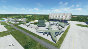 Antonov Airport (UKKM, GML) with 16 Antonov Aircrafts and Oleg Antonov Museum thumbnail 1