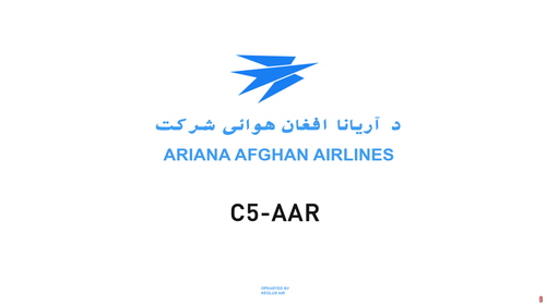Ariana Afghan Airlines C5-AAR (Aeolus Air)