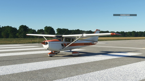 Asobe Cessna 172 (Classic) Orange White (Custom Reg.)
