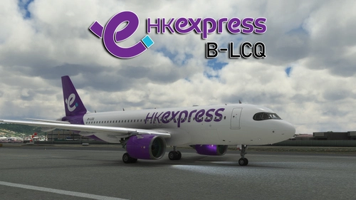 Asobo Airbus A320neo Hong Kong Express "B-LCQ" (new 2023 livery)