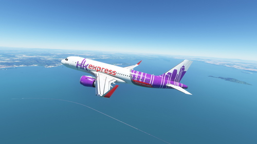 Asobo Airbus A320neo Hong Kong Express "B-LCV"