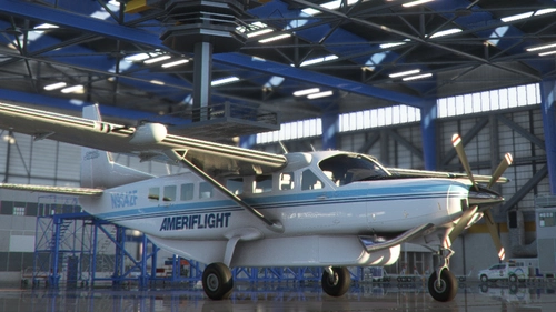 Asobo and Black Square Cessna Caravan 208 B "N9642F" AMERIFLIGHT