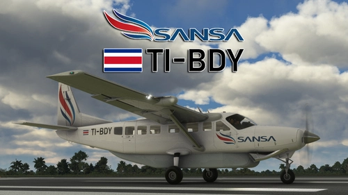 Asobo and Black Square Cessna Caravan 208 B SANSA "TI-BDY"