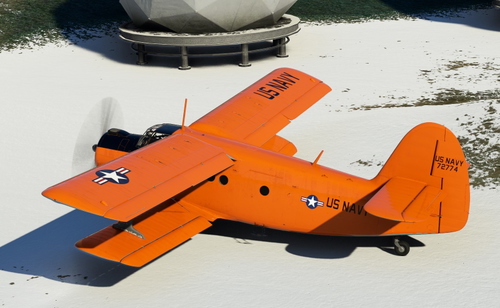Asobo Antonov AN-2 US NAVY 72774 (gauges type/shiny finish) 