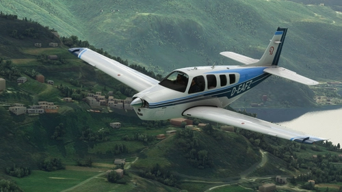 Asobo/Black Square BKSQ Beechcraft Bonanza G36 - Livery D-EAFZ Blue (fictional)