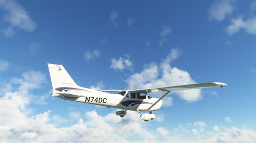 Asobo C172 (G1000&Classic) N74DC fictional