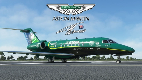 Asobo Cessna Citation Longitude Aston Martin F1 "G-AMSR" (Fictional)