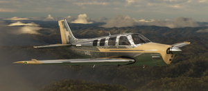 Asobo Default, Improvement Mod, and Black Square Beechcraft Bonanza Classic Chrome Livery Pack thumbnail 2