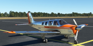 Asobo Default, Improvement Mod, and Black Square Beechcraft Bonanza Classic Chrome Livery Pack thumbnail 5