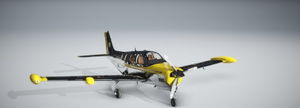 Asobo Default, Improvement Mod, and Black Square Beechcraft Bonanza Classic Chrome Livery Pack thumbnail 9