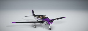 Asobo Default, Improvement Mod, and Black Square Beechcraft Bonanza Classic Chrome Livery Pack thumbnail 10