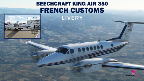 Asobo KingAir 350 French Customs livery [4K]