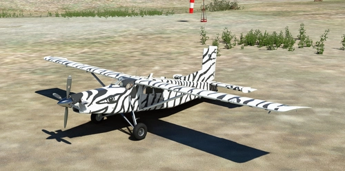 Asobo Pilatus Porter Zebra livery (Wheel/Gauges Type).