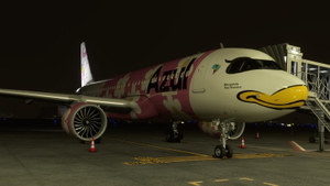 Azul Daisy Duck (Margarida) - (PR-YSK) - 8k-resolution - FlyByWire A32NX thumbnail 9