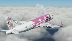 Azul Daisy Duck (Margarida) - (PR-YSK) - 8k-resolution - FlyByWire A32NX thumbnail 1
