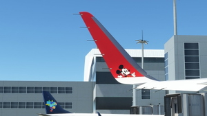 Azul Mickey Mouse - (PR-YSH) - 8k-resolution - FlyByWire A32NX 2.0 thumbnail 3
