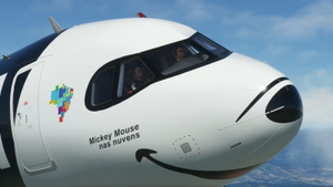 Azul Mickey Mouse - (PR-YSH) - 8k-resolution - FlyByWire A32NX 2.0 thumbnail 22