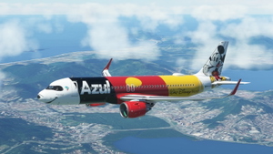 Azul Mickey Mouse - (PR-YSH) - 8k-resolution - FlyByWire A32NX 2.0 thumbnail 20