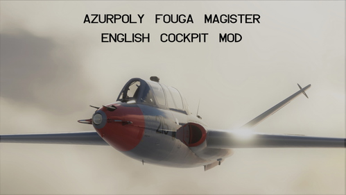 AzurPoly Fouga Magister ENG cockpit mod